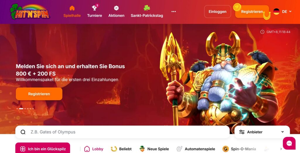 Hit'N'Spin Casino Deutschland Bonus