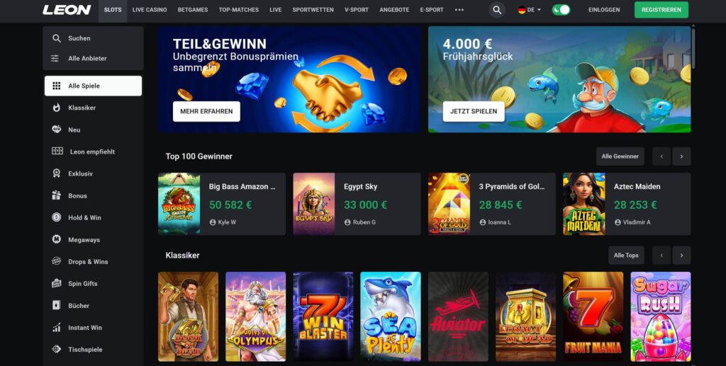 Leon Casino Deutschland Bonus
