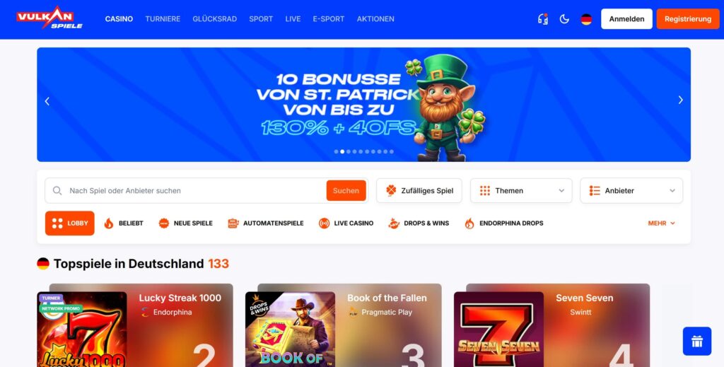 Vulkan Spiele Casino Deutschland Bonus